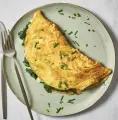Omelette with Cheese & Spinach