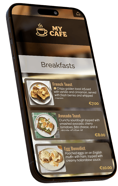 Restsify: QR Menu builder preview