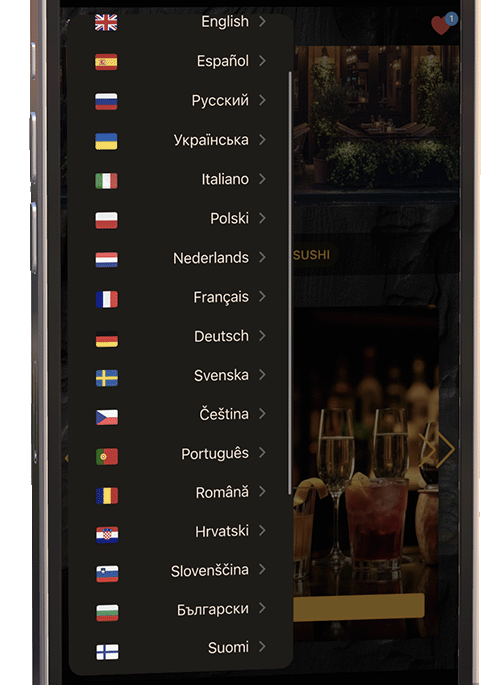 Daugiakalbis QR meniu su AI vertimu