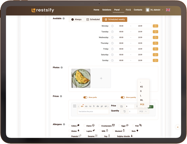 Saas QR admin panel preview 5