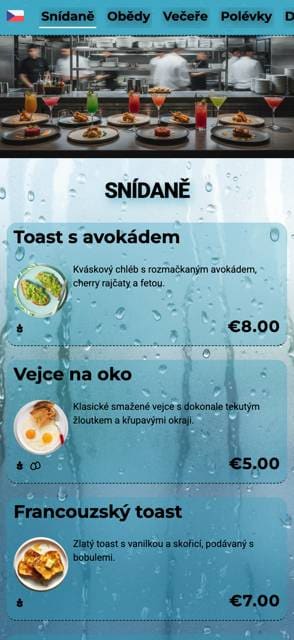 Saas QR menu template preview 14