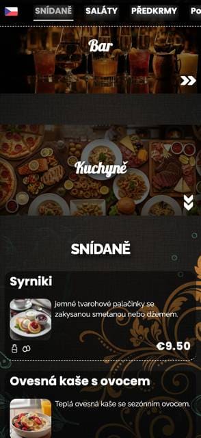 Saas QR menu template preview 5