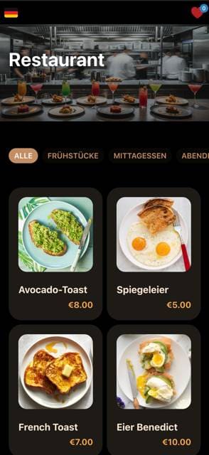 Modern App menu template preview 6