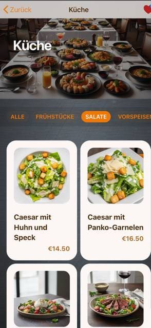 Modern App menu template preview 3