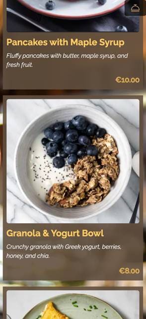Saas QR menu template preview 20