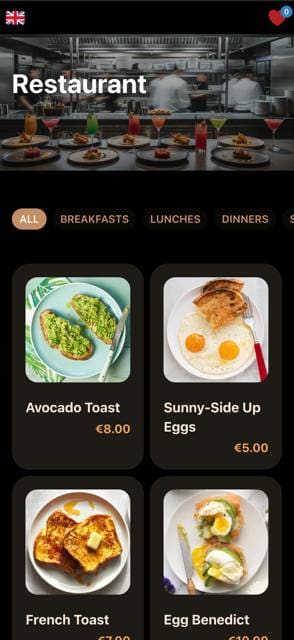Saas QR menu template preview 14