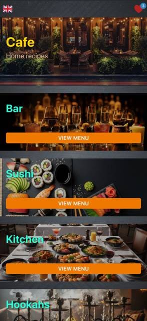 Saas QR menu template preview 19