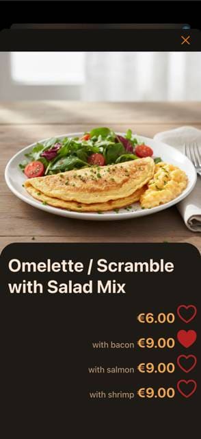 Saas QR menu template preview 3