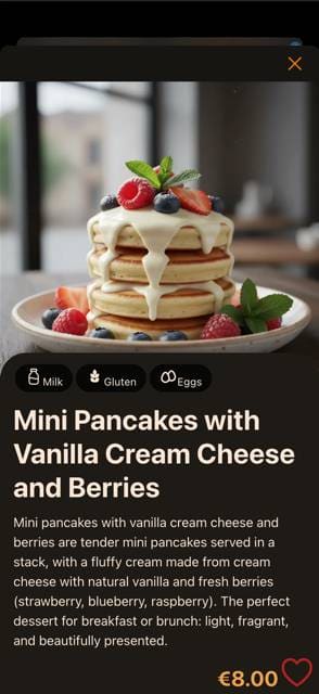 Saas QR menu template preview 21