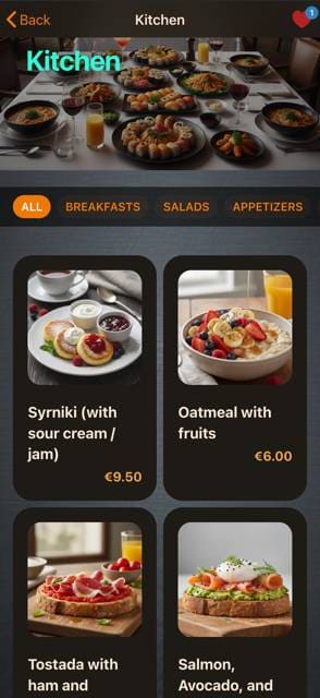 Saas QR menu template preview 10