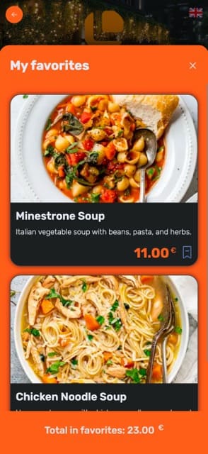 Saas QR menu template preview 37