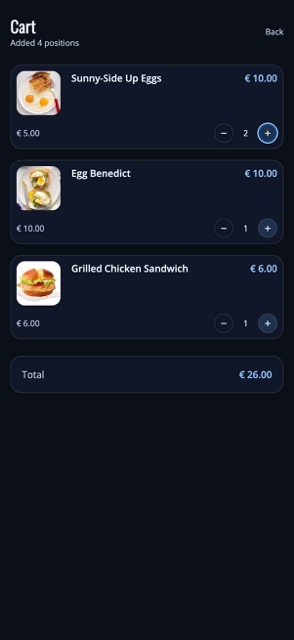 Saas QR menu template preview 16