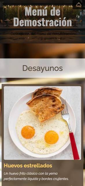 Saas QR menu template preview 16
