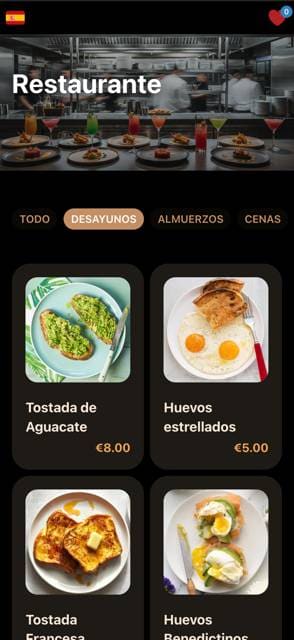 Modern App menu template preview 6