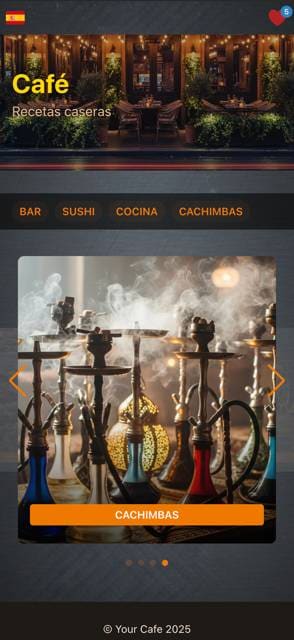 Modern App menu template preview 3