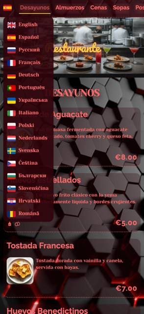 Flexible menu Design template preview 3