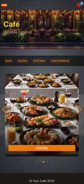 Modern App menu template preview 5