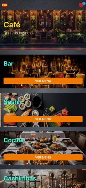 Modern App menu template preview 4
