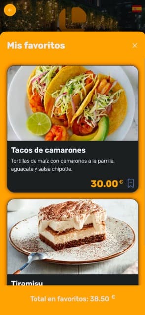 Element nova menu template preview 1