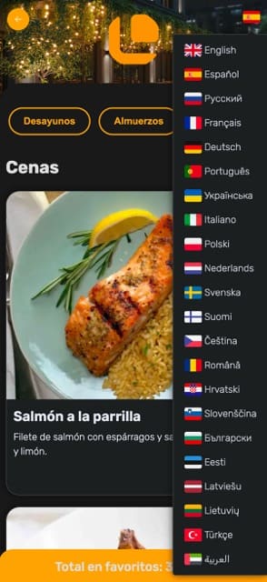 Element nova menu template preview 2