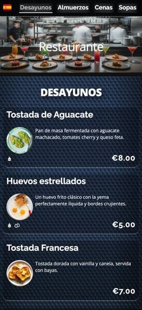 Flexible menu Design template preview 5