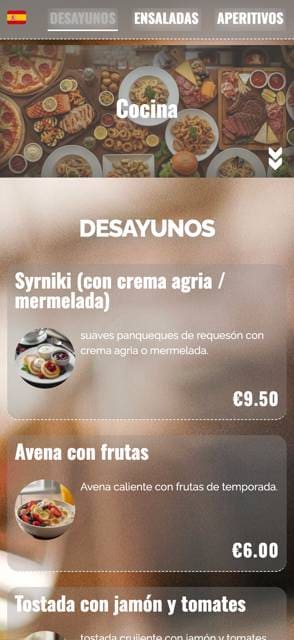 Flexible menu Design template preview 1