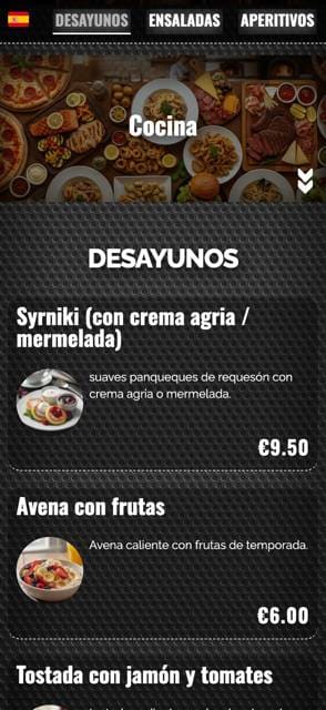 Flexible menu Design template preview 2