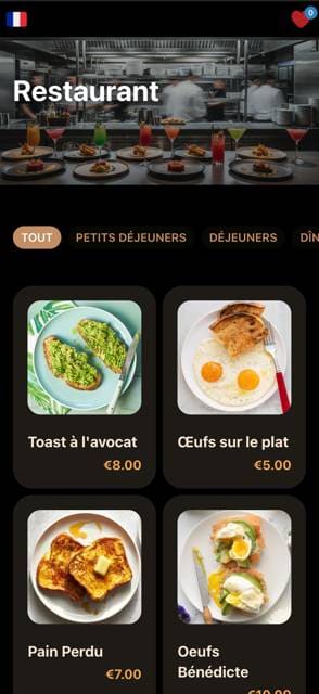 Saas QR menu template preview 18