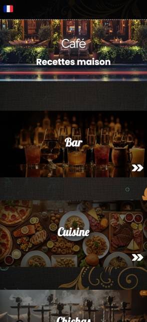 Saas QR menu template preview 1