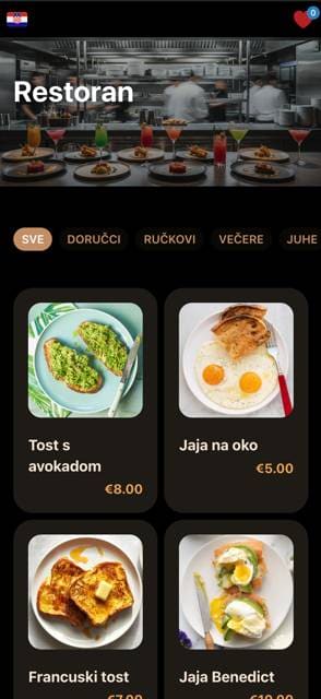 Saas QR menu template preview 1