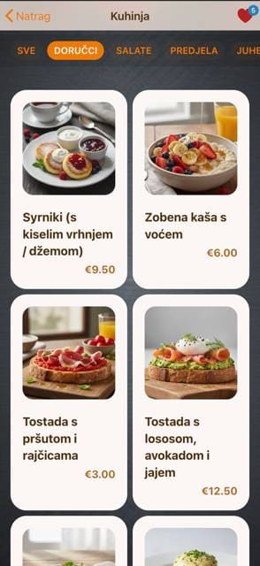 Saas QR menu template preview 2