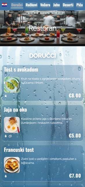 Saas QR menu template preview 10