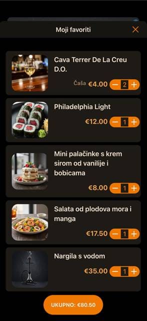 Saas QR menu template preview 9