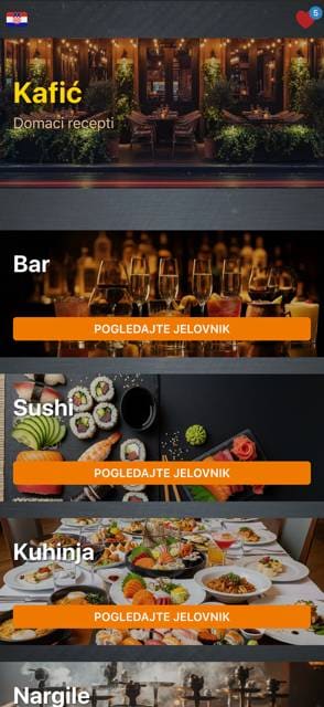 Saas QR menu template preview 8