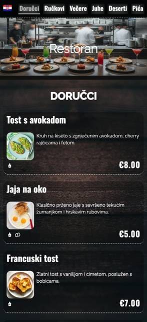 Saas QR menu template preview 13