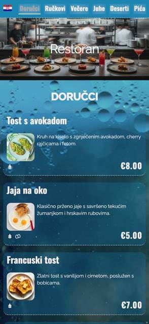 Saas QR menu template preview 20