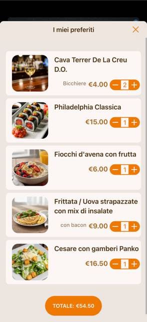 Saas QR menu template preview 1