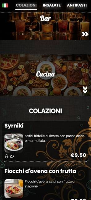 Saas QR menu template preview 17