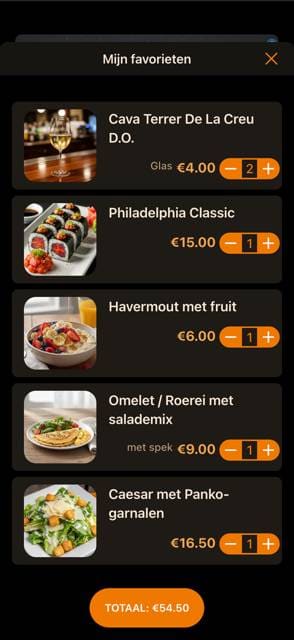Saas QR menu template preview 14