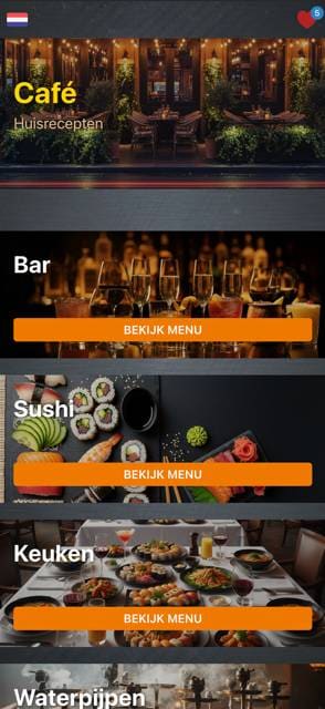 Saas QR menu template preview 15