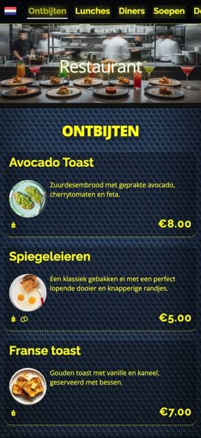 Flexible menu Design template preview 4