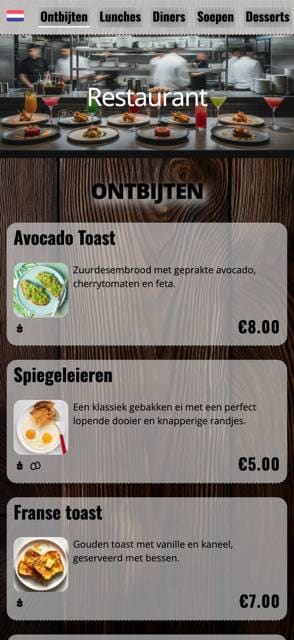Flexible menu Design template preview 8