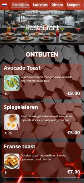 Flexible menu Design template preview 2