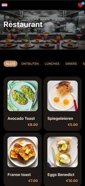 Saas QR menu template preview 8