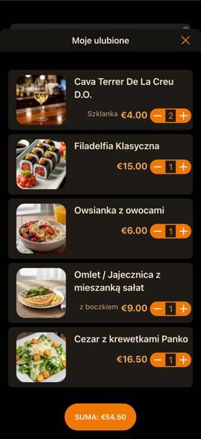 Saas QR menu template preview 6