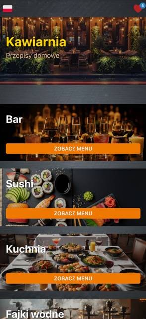 Saas QR menu template preview 9