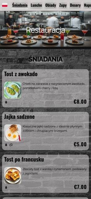 Saas QR menu template preview 15