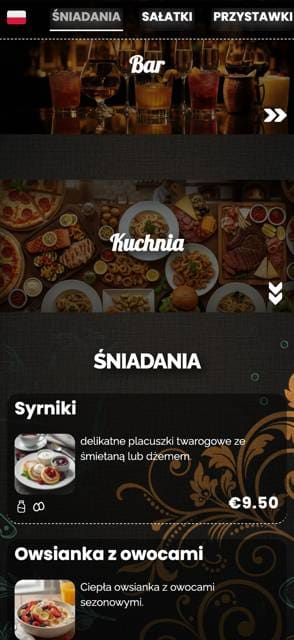 Saas QR menu template preview 16