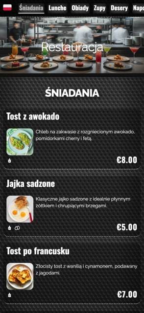 Saas QR menu template preview 10