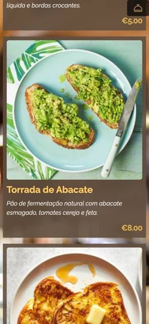 Saas QR menu template preview 25